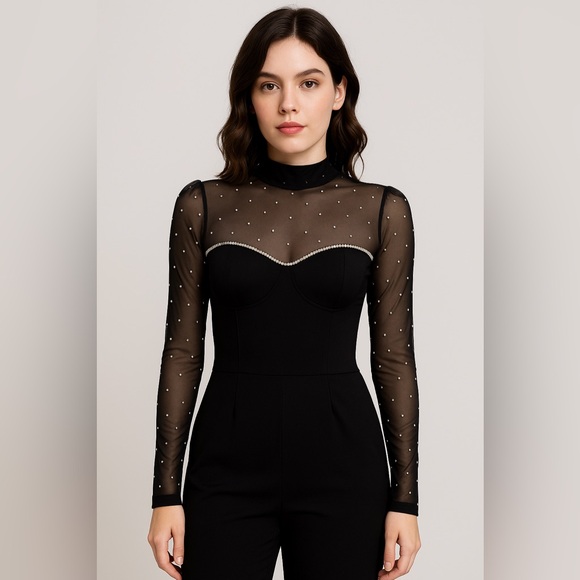 Glamour Shine Mesh Top - Picture 4 of 11